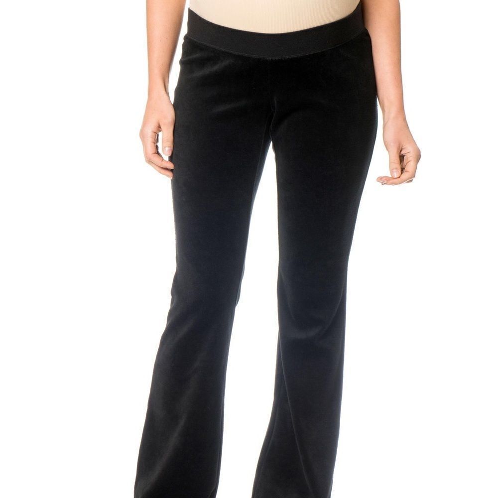 Motherhood maternity‎ velour black yoga pants